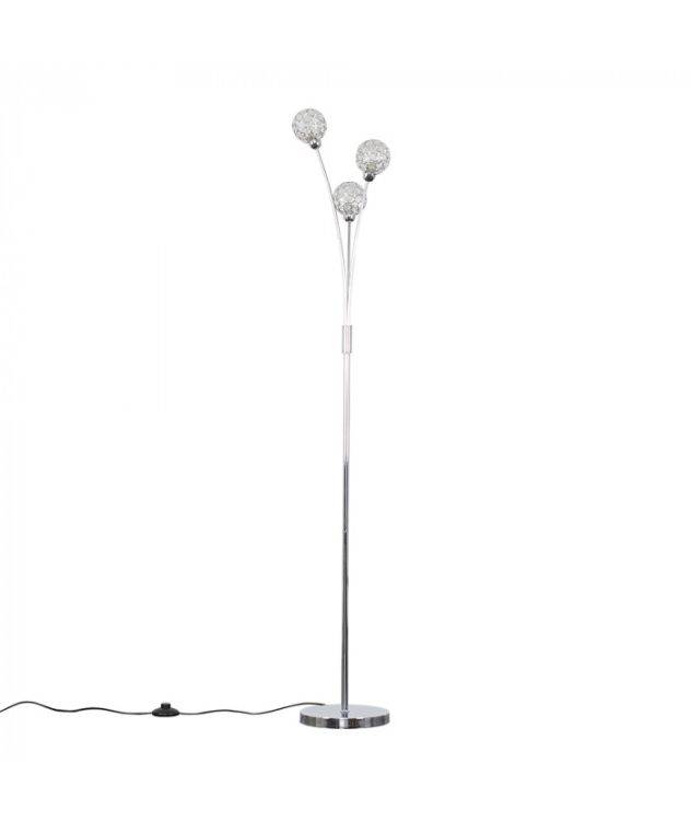 Ducy 3 Way Floor Lamp Chrome - Comet Lighting