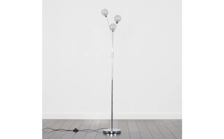 Ducy 3 Way Floor Lamp Chrome - Comet Lighting