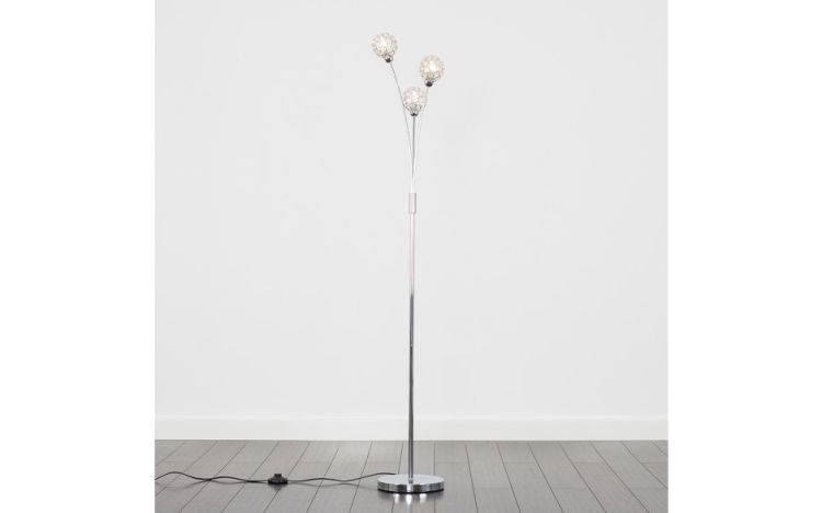 Ducy 3 Way Floor Lamp Chrome - Comet Lighting