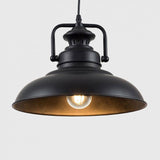 Duomo Industrial Pendant Ceiling Light In Black - Comet Lighting