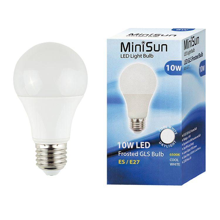 E27 10W LED Bulb 6500K Thermal Plastic - Comet Lighting