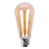 E27 4W LED Filament Pear Shaped Bulb AMBER - Comet Lighting