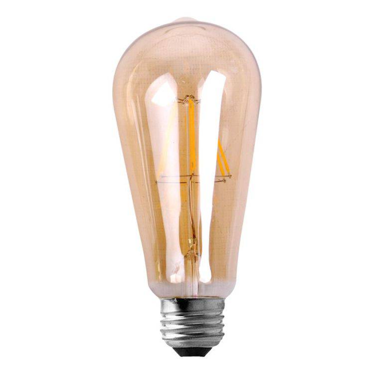 E27 4W LED Filament Pear Shaped Bulb AMBER - Comet Lighting