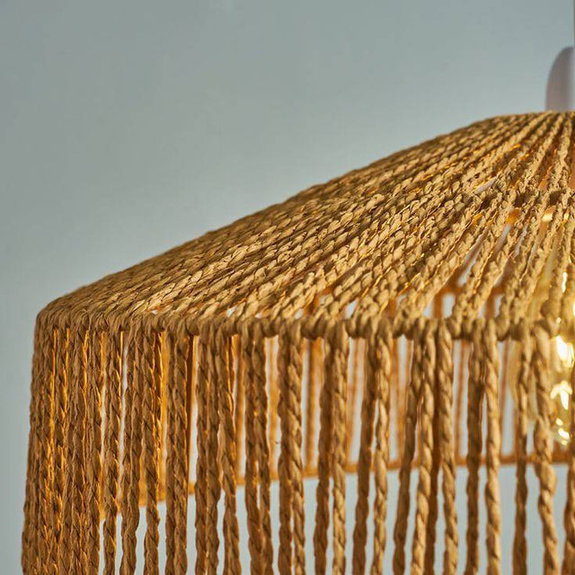 Elcano Brown Rope Pendant Shade - Comet Lighting