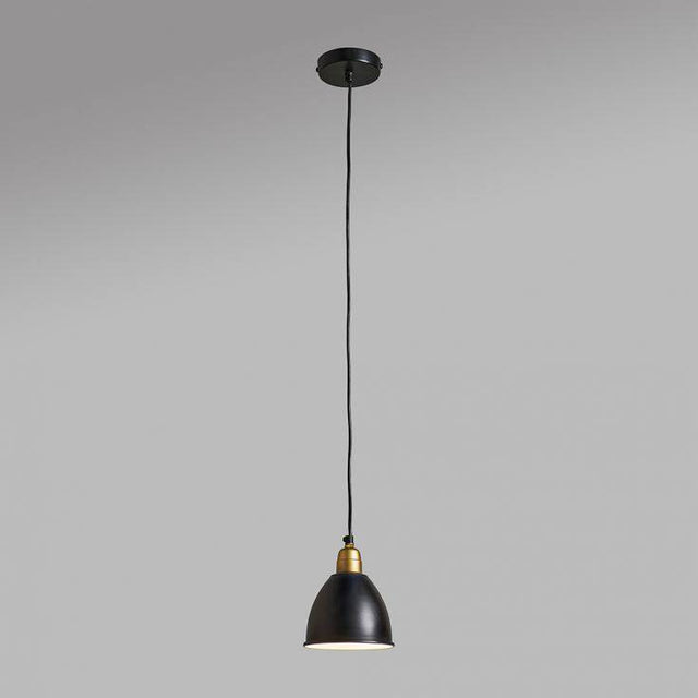 Eli Black and Gold Electrical Metal Pendant Light - Comet Lighting