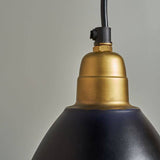 Eli Black and Gold Electrical Metal Pendant Light - Comet Lighting