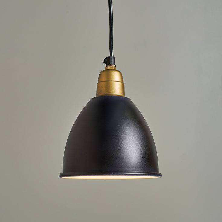 Eli Black and Gold Electrical Metal Pendant Light - Comet Lighting