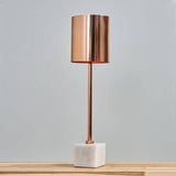 Eriksen Copper Table Lamp With Marble Base - Comet Lighting