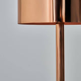 Eriksen Copper Table Lamp With Marble Base - Comet Lighting