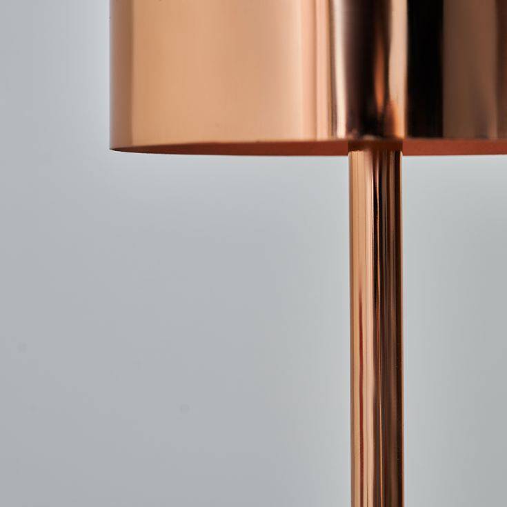 Eriksen Copper Table Lamp With Marble Base - Comet Lighting