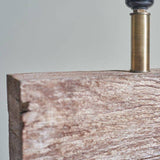 Fable Natural Rustic Wood Table Lamp - Comet Lighting