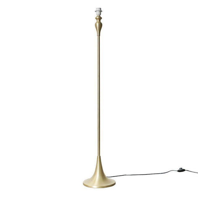 Faulkner Matt Gold Spindle Floor Lamp - Comet Lighting