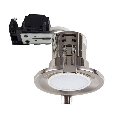 Fire Rated GU10 Downlight Nickel - Comet Lighting