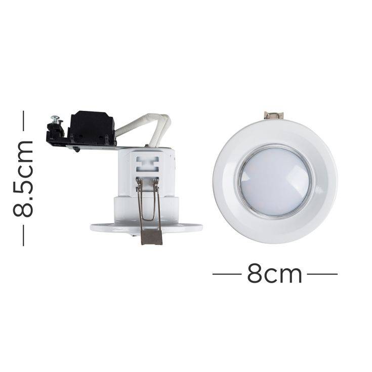 Fire Rated GU10 Downlight White - Comet Lighting