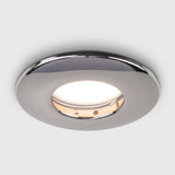 Fire Rated IP65 GU10 Downlight Black Chrome Bezel - Comet Lighting