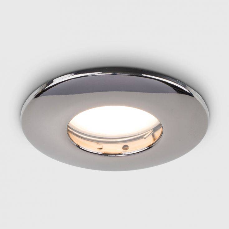 Fire Rated IP65 GU10 Downlight Black Chrome Bezel - Comet Lighting