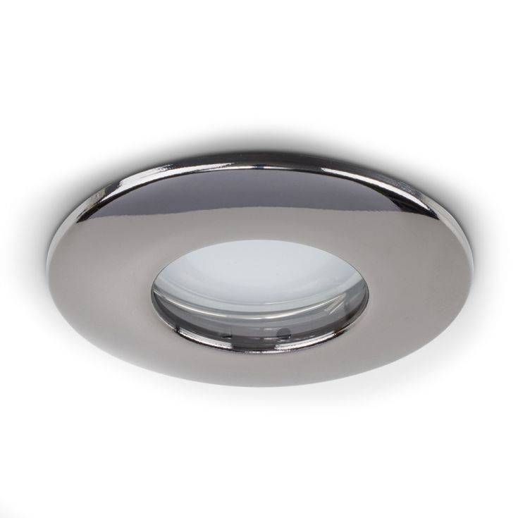 Fire Rated IP65 GU10 Downlight Black Chrome Bezel - Comet Lighting