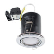 Fire Rated Tiltable GU10 Downlight Chrome - Comet Lighting