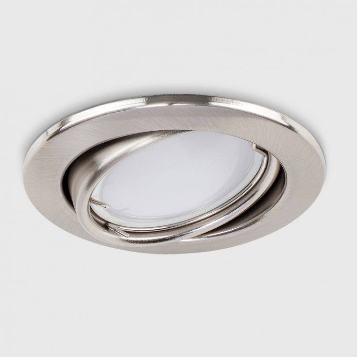 Fire Rated Tiltable GU10 Downlight Nickel - Comet Lighting