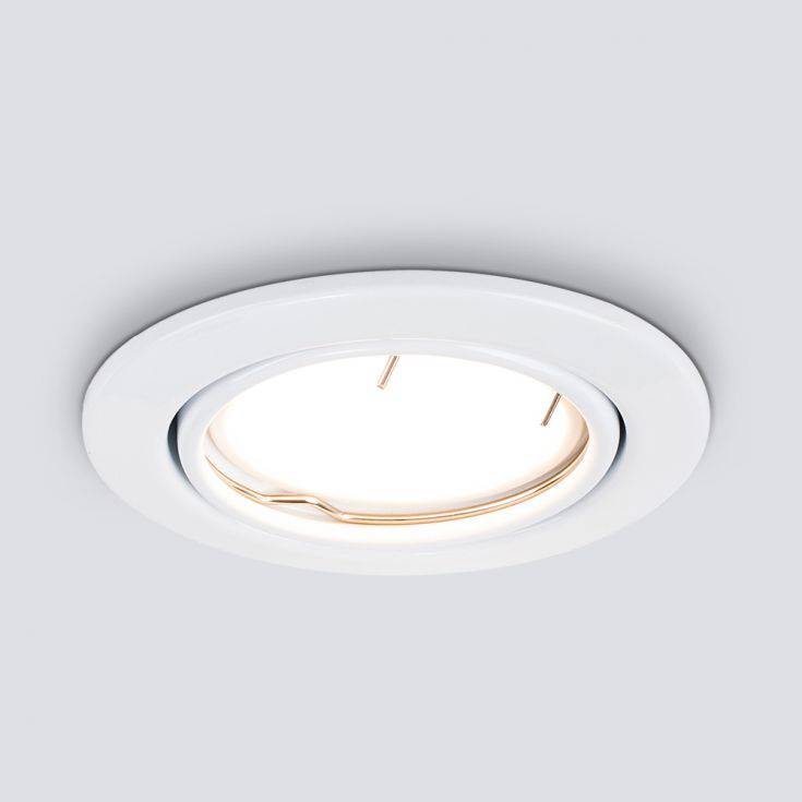 Fire Rated Tiltable GU10 Downlight White - Comet Lighting