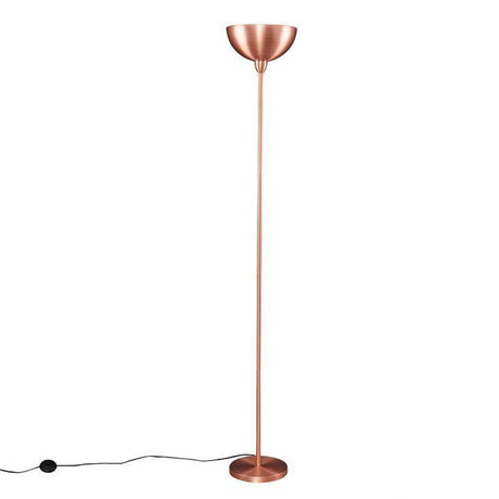 Forseti Copper E27 Floor Lamp Uplighter - Comet Lighting