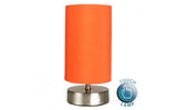 Francis Nickel Touch Table Lamp  Orange - Comet Lighting