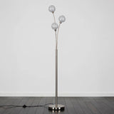 Gala 3 Way Satin Nickel Floor Lamp - Comet Lighting