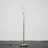 Gala 3 Way Satin Nickel Floor Lamp - Comet Lighting