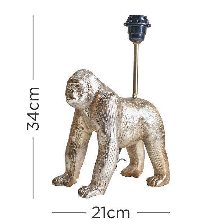 Gert Brass Gorilla Metal Table Lamp - Comet Lighting