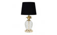 Glass Gold Pineapple Touch Table Lamp Black Shade - Comet Lighting