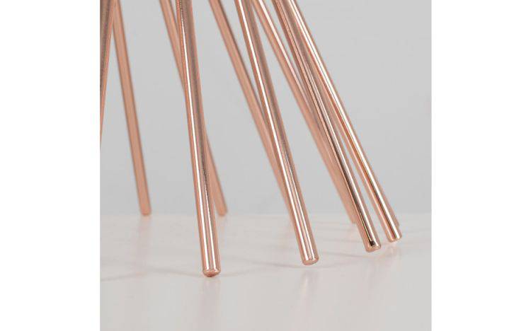 Gosforth Twist Copper Table Lamp (NO SHADE) - Comet Lighting