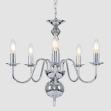 Gothica 5 Way Ceiling Light In Chrome - Comet Lighting