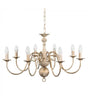 Gothica Flemish Style 8 Way Celling Light White - Comet Lighting