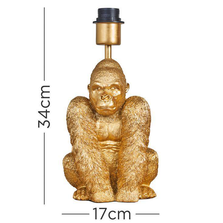 Gus Gorilla Gold Table Lamp - Comet Lighting