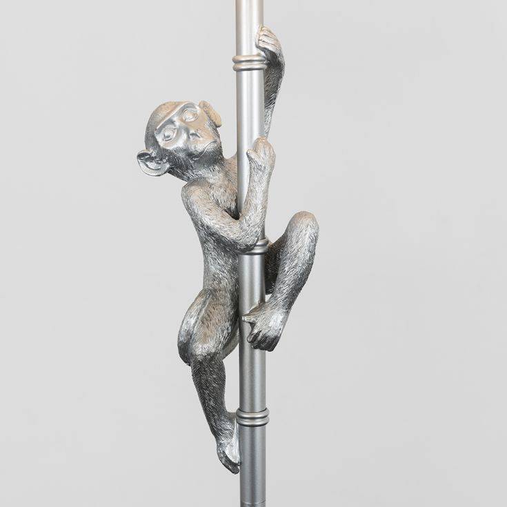 Hanging Monkey Floor Lamp In Black - Comet Lighting