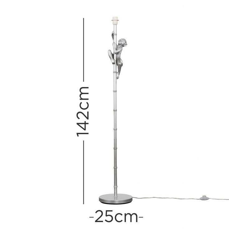 Hanging Monkey Floor Lamp In Black - Comet Lighting