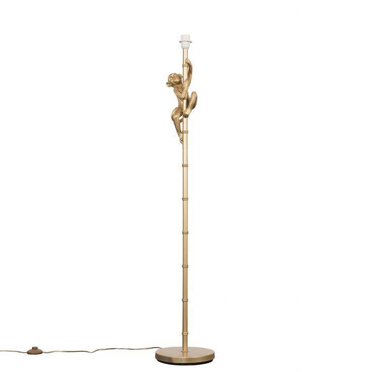 Hanging Monkey Floor Lamp In Gold - Comet Lighting