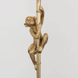 Hanging Monkey Floor Lamp In Gold - Comet Lighting