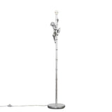 Hanging Monkey Floor Lamp In Silver - Comet Lighting