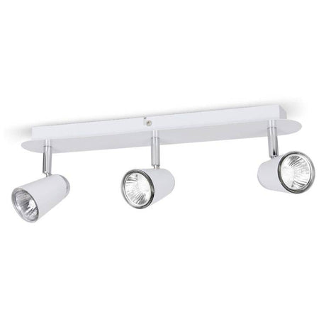 Hardy 3 Way GU10 Bar Spotlight White - Comet Lighting