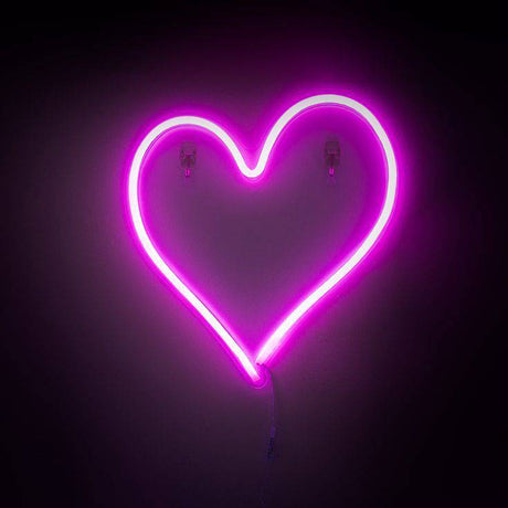 Heart Neon Style Led Wall Light - Comet Lighting