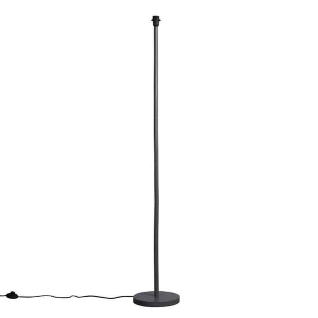 Heather Light Grey Wooden Stem Floor Lamp - Comet Lighting