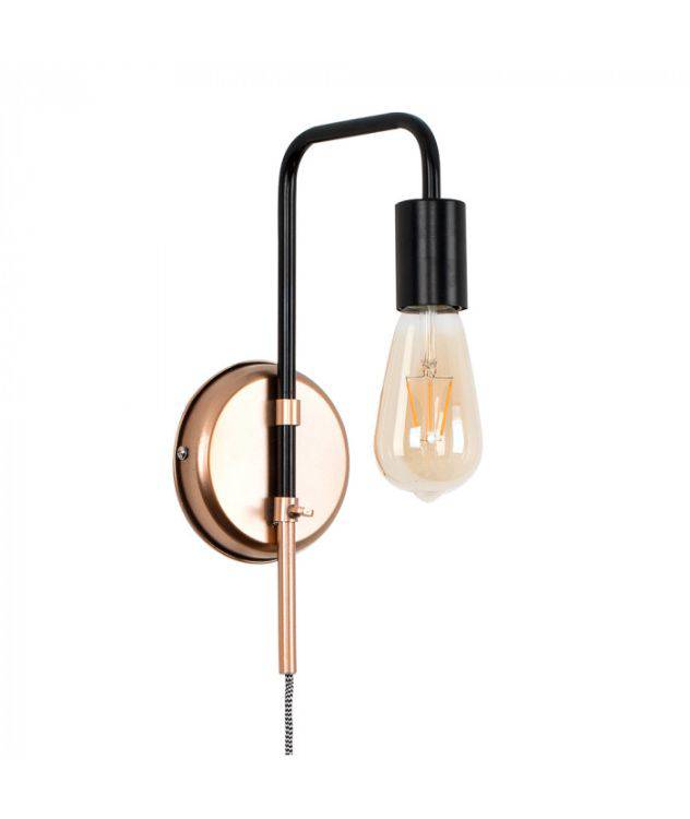 Holden Black Steampunk Swing Arm Wall Light - Comet Lighting