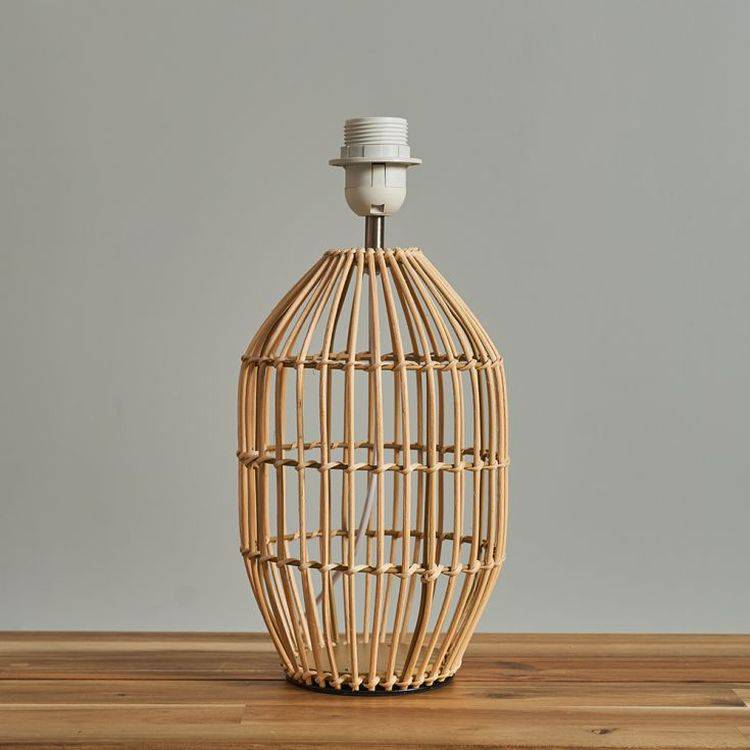 Hollins Small Natural Rattan Table Lamp - Comet Lighting