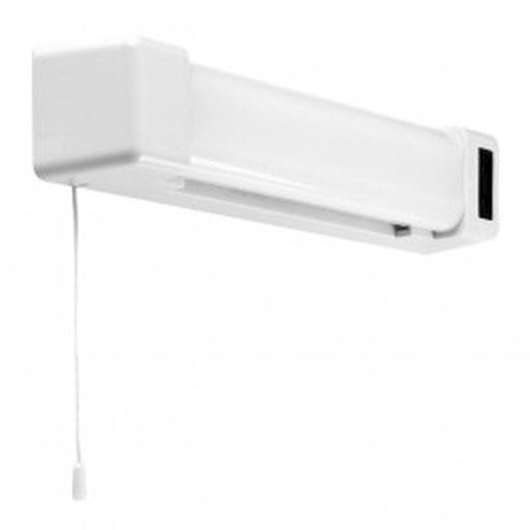 Horizon White 5W LED Bathroom Shaver Light Pull Switch - Comet Lighting