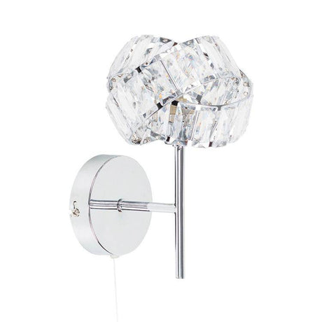 Hudson Single G9 Chrome Wall Light With Pull Switch - Comet Lighting