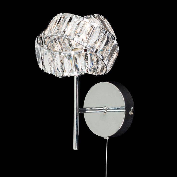 Hudson Single G9 Chrome Wall Light With Pull Switch - Comet Lighting