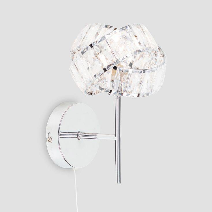 Hudson Single G9 Chrome Wall Light With Pull Switch - Comet Lighting