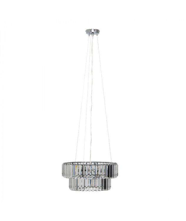 ICONIC Belgravia 5 Way Chrome / Crystal Ceiling Pendant - Comet Lighting