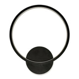 Infinity IP44 LED Circle Wall Light In Matte Black - Comet Lighting